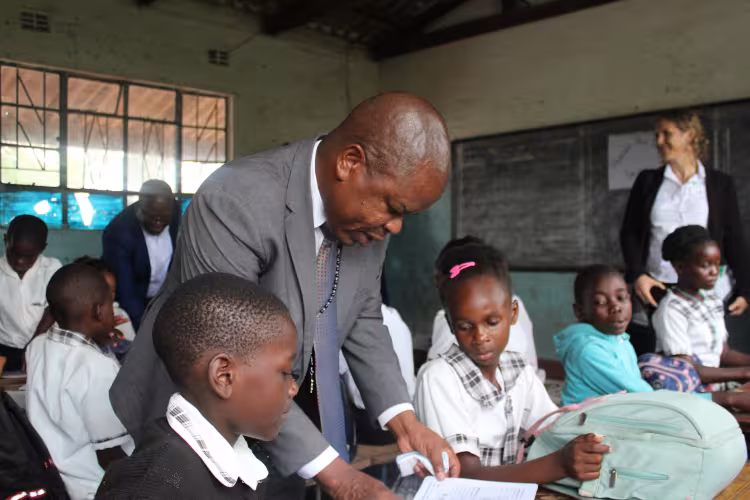 Member Of Parliament for Bwacha Constituency - Hon. Sydney Mushanga Participating in a Catch Up class