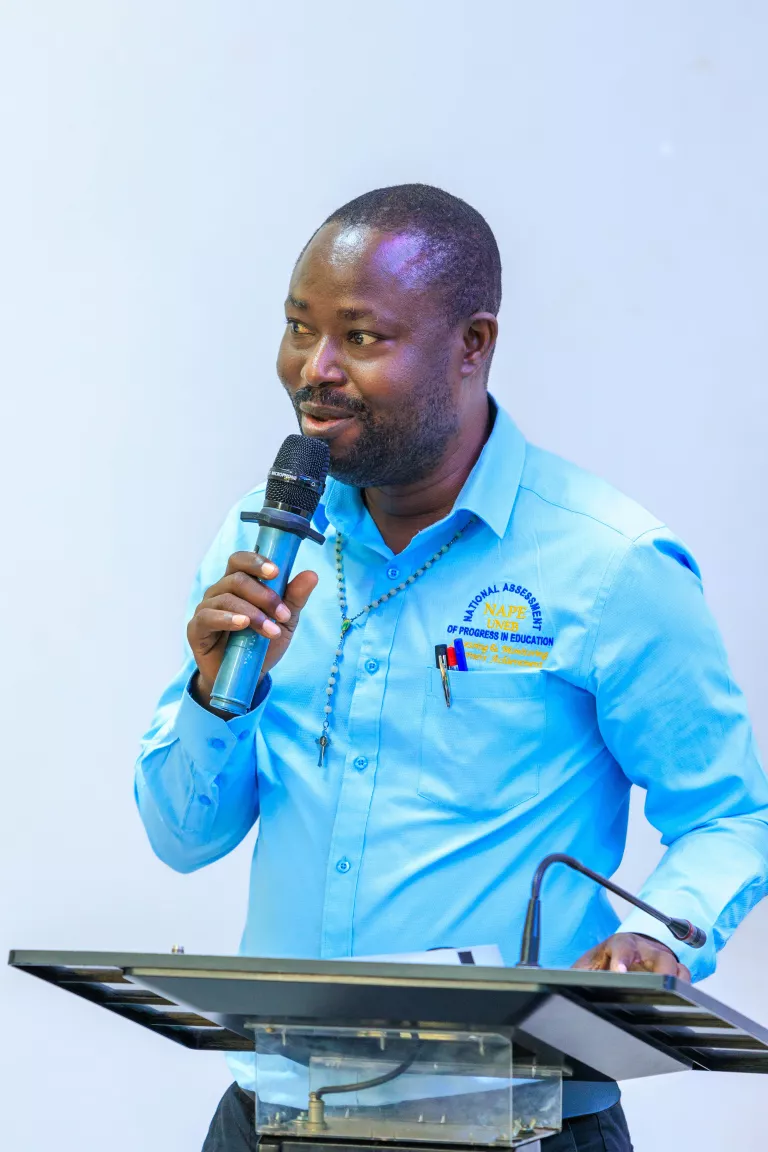 Jumanyol Kennedy - Senior Research Officer presenting NAPE 