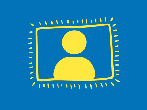 Icon of head and shoulders to substitute missing portrait photo